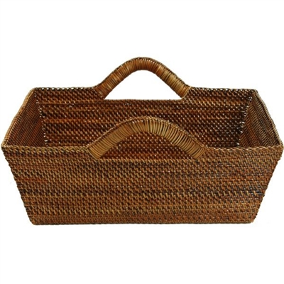 Calaisio - Small Rectangular Tote with Wrapped Handles