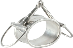 Pewter D Ring Bit Napkin Ring  - Vagabond House