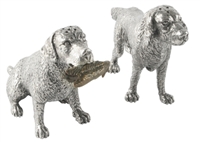 Pewter Hunting Dogs Salt and Pepper Shakers (Set of 2) by Vagabond House