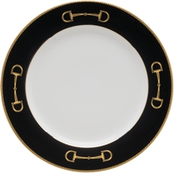 Cheval Black Dinner Plate by Julie Wear