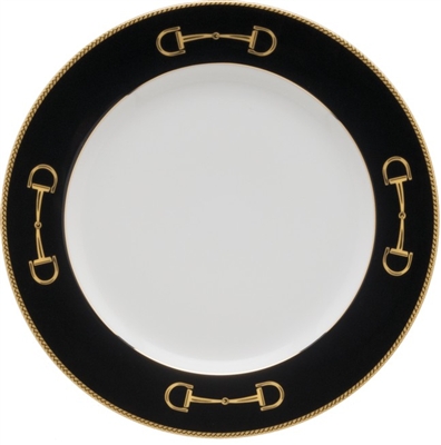 Cheval Black Dinner Plate by Julie Wear