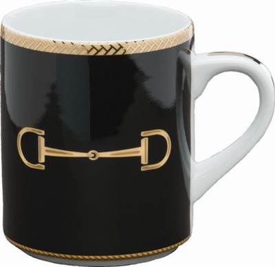 Cheval Black Mug by Julie Wear