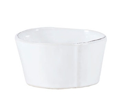 Lastra White Condiment Bowl by Vietri