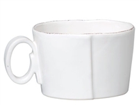 Lastra White Jumbo Cup by Vietri