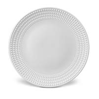 Perlee White Round Platter by L'Objet