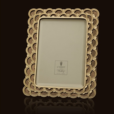 Fortuny Papiro Gold Picture Frames  by L'Objet