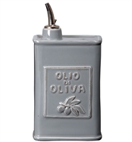 Lastra Gray Olive Oil Can by Vietri
