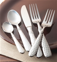 VIETRI - Martellato Stainless Steel Five Piece Place Setting