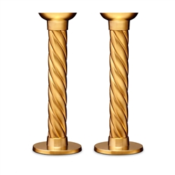 Gold Carrousel Candlesticks - Large (Set of 2) by L'Objet
