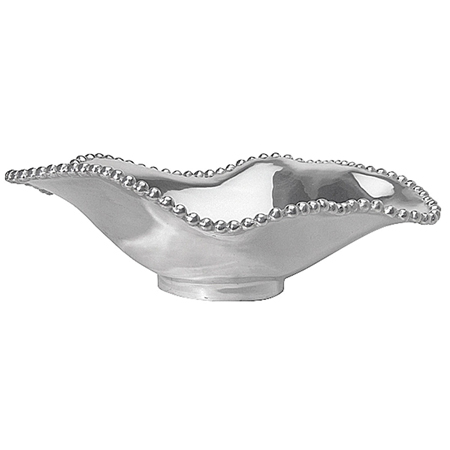 Individual Pearled Wavy Bowl by Mariposa