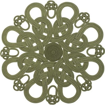 Daisy Placemat (Green) byJulian Mejia Design