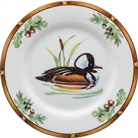 Hooded Merganser Bread and Butter Plate by Julie Wear