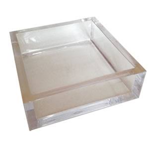 Lucite Cocktail Napkin Holder by Caspari