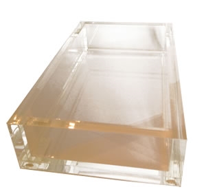 Lucite Guest Towel Napkin Holder by Caspari