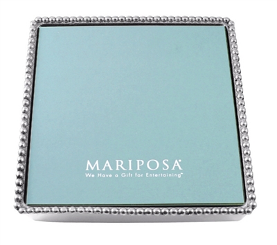 Beaded Luncheon Napkin Box by Mariposa