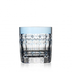 Varga Crystal - Barcelona Sky Blue Old Fashioned Glass