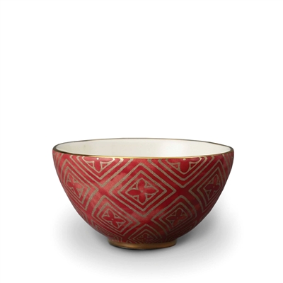 Fortuny Cereal Bowls - Jupon Red by L'Objet