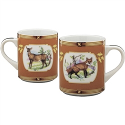 American Wildlife Fox and Doe Mug by Julie Wear