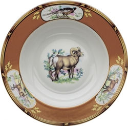 American Wildlife Big Horn Ram Rim Soup Plate (9") by Julie Wear