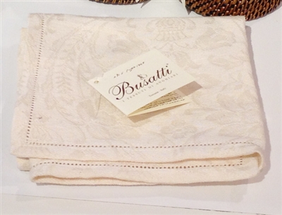 Hemstitch Napkin (Cream) by Busatti