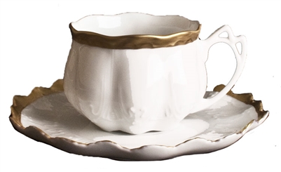 Anna's Golden Patina Tea Cup and Saucer by Anna Weatherley