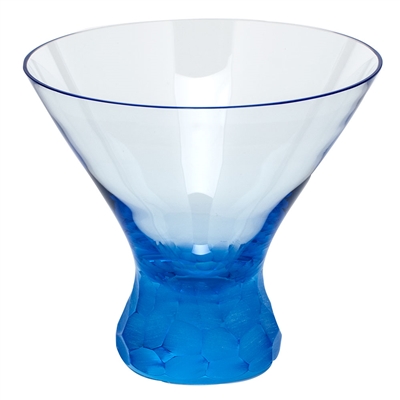 Pebbles Aqua Martini Glass by Moser