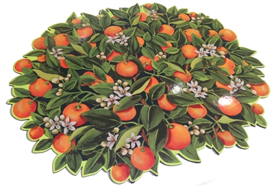 Oranges Die-Cut Placemat - Caspari