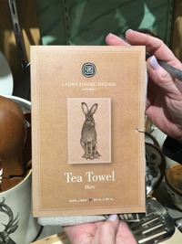 Hare Tea Towel by Laura Zindel Design