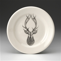 Red Stag Deer Bread Plate by Laura Zindel Design