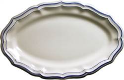 Filet Bleu Oval Platter by Gien France
