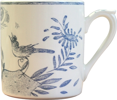 Oiseau Bleu Mug by Gien France