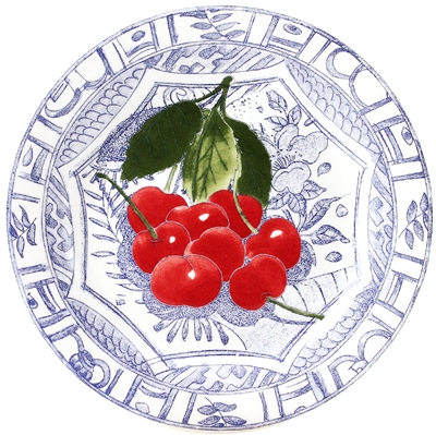 Oiseau Fruit Cherry Dessert Plate  by Gien France
