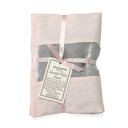 Lavender Pillow Insert in Pink Linen by Elizabeth W
