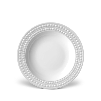 Perlee White Soup Plate by L'Objet