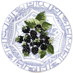 Oiseau Fruit Blackberry Dessert Plate  by Gien France