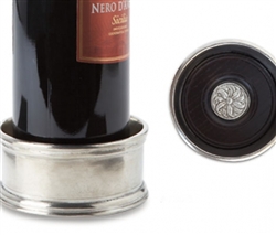 Match Pewter - Bottle Coaster with Wood Insert