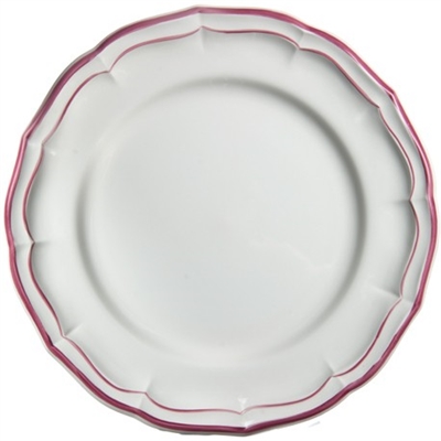 Filet Rouge Dinner Plate by Gien France