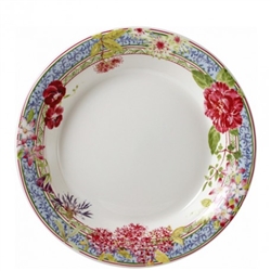 Millefleurs Rimmed Soup Bowl by Gien France