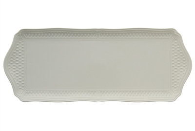 Pont Aux Choux White Oblong Serving Tray by Gien France