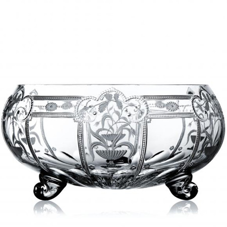 Varga Crystal - Imperial Clear Footed Bowl - 13"