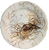 Sologne Hare Dessert Plate by Gien France