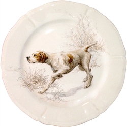 Sologne Pointer Dessert Plate by Gien France