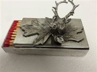 Aspen Antler Match Box by Cipolla Pewter