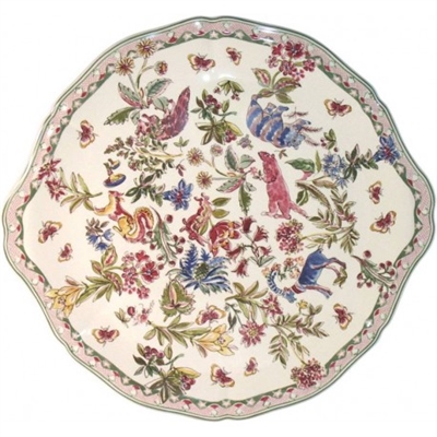 Jardin Imaginaire Cake Platter by Gien France