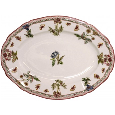 Jardin Imaginaire Oval Platter by Gien France