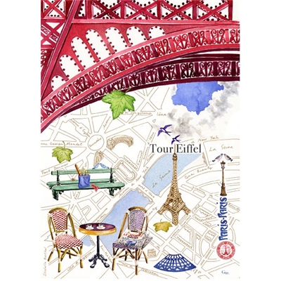 Paris Paris Tea Towel by Gien France