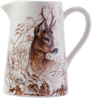 Sologne Deer Pitcher by Gien France