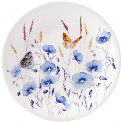 Azure Flax Dessert Plate by Gien France