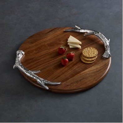 Western Antlers Round Cutting Board - Beatriz Ball