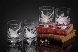 Upland Game Birds Old Fashion Glasses by Julie Wear